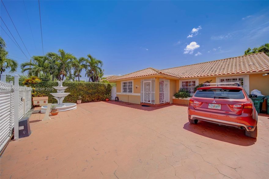 This private and spacious house is centrally located in the City of Miami. The house offers an electronic gate and space for up to (4) vehicles. The house has (3) bedrooms & (2) bathrooms. The backyard of the house has (2) main areas, the covered area and the uncovered area, both spacious. The backyard also includes (2) structures that can be used for a variety of things. Fully furnished. Preferably to be rented with the furniture, however it is not mandatory. The east side of the house has a fully loaded studio equipped with full bathroom, kitchen, and walk-in closet. It has its own parking space, its own entrance, no access to the back yard. That space is included, making the property a four (4) bedroom and three (3) bathroom rental. Ask listing agent for more details.