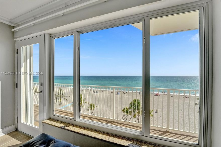 Oceanfront on Hollywood Beach. Address is on Oregon St but, it's right on Surf Road directly on the Broadwalk.  Rarely available, panoramic views 2 bedrooms 2 full baths!  Washer/Dryer in unit!  Fully Furnished!  Just bring your suitcase and enjoy living in Paradise.
Can be rented immediately!
