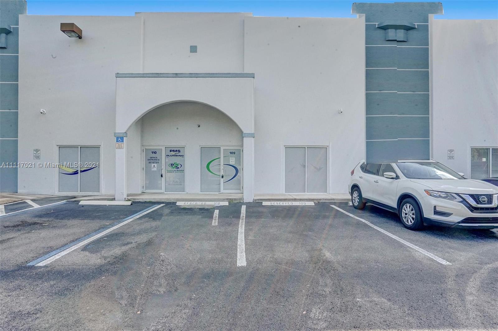 Perfect Location! Office/Warehouse in the Chapel Trail Trade Center. Two combined warehouse bays sold together. Approximately 60% office 40% warehouse, could easily be converted to 50/50 or about 25% could be AC storage space. Total of 5,849 sq ft. Reception area with two conference rooms or offices. Two large open office areas. Two full-size roll-up doors. 6 camera security system included. 22+ ft clear ceiling height. This Commercially Zoned property has easy access to US27, I75, Alligator Alley, I95 and Turnpike. This 5,841 sq ft Flex Office \ Warehouse combo is in perfect condition and ready to occupy. Warehouse bay doors are 14 feet high. Multiple assigned Parking in front and many in the general parking area. 2 Restrooms, Kitchenette. Located Just East of US 27 on Johnson Street