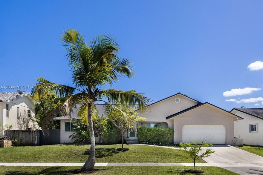 Turnkey Saga Bay pool home with over 2,500 SF under air and nearly 3,000 SF total—one of the largest floor plans in the community. This 3-bedroom, 2.5-bath residence features a bright, open layout with volume ceilings and a modern kitchen with stainless steel appliances flowing into the main living areas. A fully finished extra room delivers flexible space for a home office, media room, gym, or playroom—offering functionality well beyond the recorded 2,000 SF. Newer roof, updated bathrooms, and custom closet systems make this one truly move-in ready. Step outside to a private backyard oasis with synthetic turf, a sparkling pool, and dedicated BBQ area—perfect for year-round entertaining. Saga Bay offers lake access for kayaking and paddleboarding, lighted pickleball and tennis courts, a 5-acre park with playground, walking trails, and community security—all with one of the lowest HOAs in Cutler Bay. Minutes to A-rated schools, Black Point Marina, and US-1.