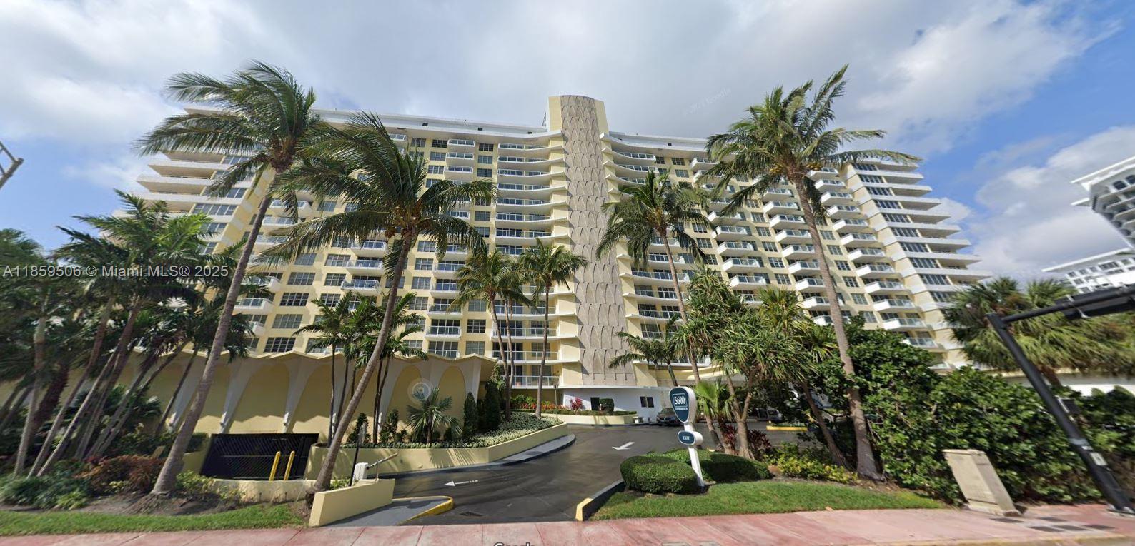 Splendid 5600 Condo 2bed/2bath 17th flr unit is immaculate with open balcony view of Collins Ave & partial ocean views. Unit features updated wood kitchen-granite counters, newer baths, tile floors, walk-in closet, storage locker in service area on same floor, covered assigned parking space, and ample guest parking for visitors. 5600 Condo is best in class condo bldg in Miami Beach w following amenities: Concierge desk, valet parking services, fitness ctr, spacious clubroom, pool w large open deck facing Intracoastal Waterway, covered parking garage, on site Restaurant and management on premises. This is resort living in the heart of vibrant Miami Beach. Come home to 5600 Condo and Live the Good Life!! Unit is Tenant occupied til June 2026.