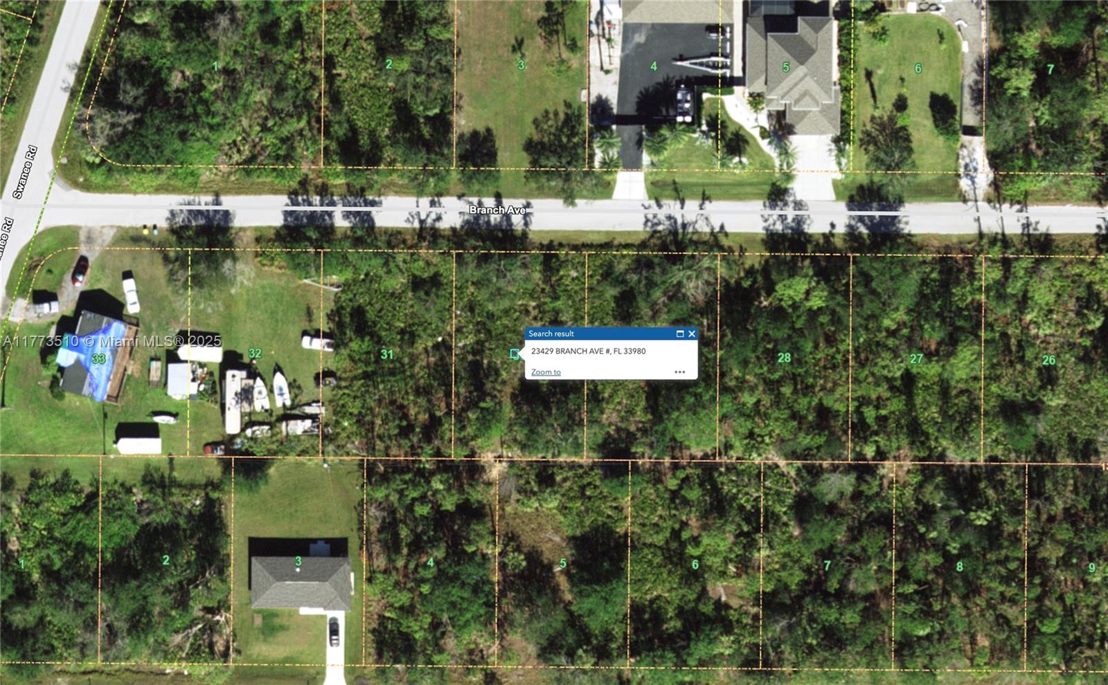 This vacant residential lot, approximately 85' x 125', is