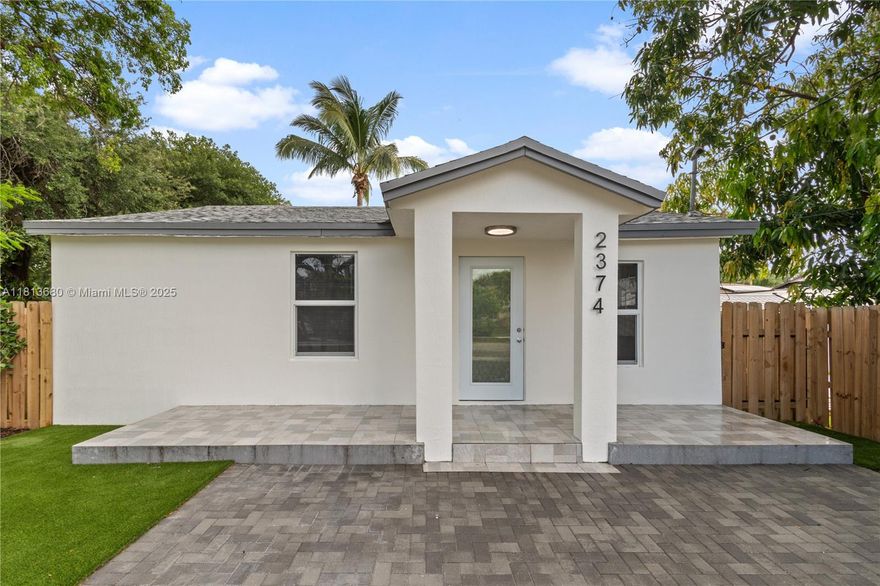 Hidden Gem 3 bed /2 bath 1308 sq. ft. Near Miami Airport, Downtown & Beaches No HOA! Airbnb potential! This property is ideal for homeowners and investors alike. Step into a stylish, modern interior featuring vinyl floors throughout, impact windows, and a newer roof. The open-concept kitchen boasts quartz countertops, a waterfall island, a designer backsplash, and a built-in coffee station Fully remodeled bathrooms New tankless water heater Freshly painted interior and exterior Paver driveway Artificial grass in the front yard and side corridors Sprinkler system in both front and back yards Fenced backyard with ample space for gatherings This property offers low-maintenance luxury, short-term rental potential, and a prime location in an up-and-coming neighborhood.