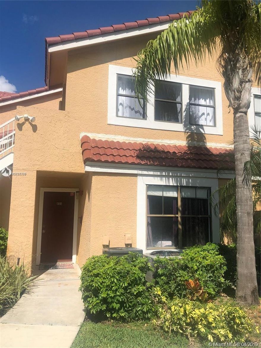 Spacious and luminous 2/2 condo in Hammocks area. Enjoy a nice and quiet neighborhood. Washer and dryer inside the unit. Community has pool and playground. Curtains shown in pictures will be removed. A+ schools.