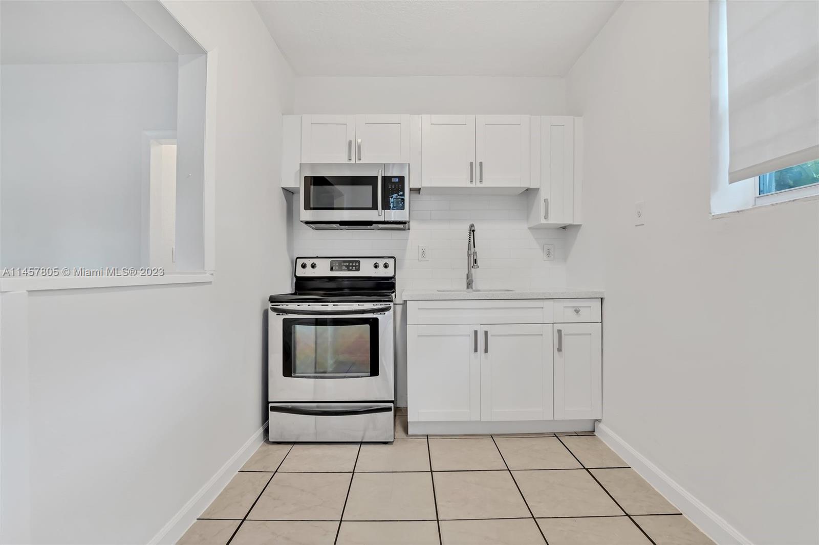 Lovely renovated 1 bedroom 1 bathroom unit located on the 2nd floor. Private entrance, one gated parking spaces on the property. Laundry onsite for your convenience. Minutes from Design District, Wynwood and Brickell. No HOA, fast approvals.