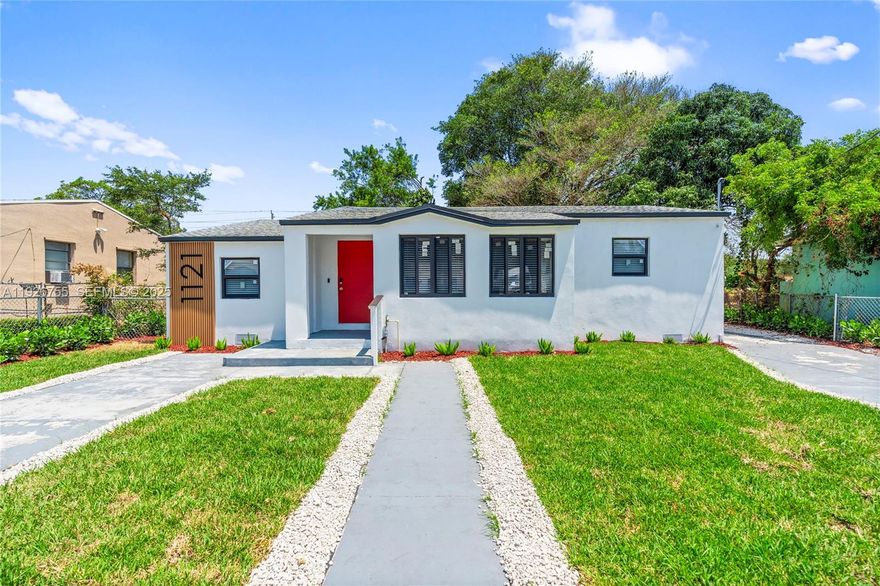 Beautifully 100% remodeled 3-bedroom, 2-bath single-family home located in the heart of Miami. This property features a brand new roof, updated HVAC system, modern finishes throughout, and a bright open layout. Enjoy a spacious fenced backyard with mature fruit trees, perfect for outdoor living and entertaining. No HOA. Quiet residential street with excellent access to major highways, Wynwood, Downtown Miami, Design District, and surrounding neighborhoods. Ideal for homeowners or investors looking for a move-in ready property in a high-demand area. Easy to show and ready for its new owner.