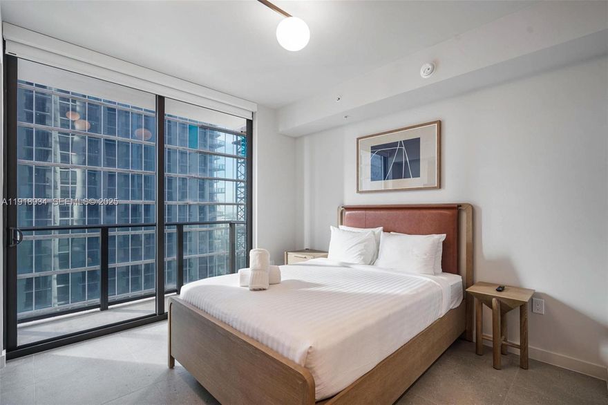 Currently being AirBNB and making $4k+ a month. Be among the first to enjoy this brand-new, fully furnished studio at The Crosby in Miami Worldcenter. Sun-soaked southern exposure and a private balcony frame sparkling skyline views, while floor-to-ceiling glass and a smart open layout make the space feel bigger than expected. Clean, contemporary finishes and turnkey décor mean you can move right in or start renting right away, with the building allowing daily and short-term stays.

Residents enjoy resort-level perks: rooftop pool overlooking Downtown, modern fitness center, spa, and 24/7 concierge service. Outside your door: Kaseya Center events, Brightline, Bayside, and all the dining, arts, and nightlife that make the Worldcenter district buzz. A perfect downtown retreat or high-performing rental in one of Miami’s newest addresses.