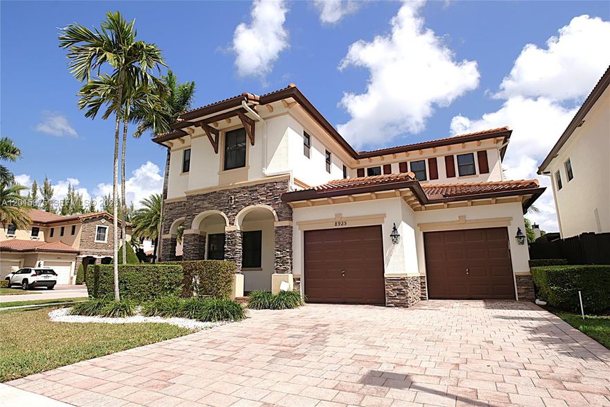 Exceptional 4-bedroom, 4-bathroom single-family corner residence offering 3,128 SF of beautifully designed living space in a prestigious gated community. From the moment you enter, you’ll appreciate the spacious open-concept layout, natural light, and elegant porcelain flooring throughout, creating a modern and sophisticated atmosphere.

The gourmet kitchen is thoughtfully appointed with premium stainless steel appliances, ample cabinetry, sleek countertops, and generous preparation space. The expansive living and dining areas seamlessly connect, providing the ideal setting for gatherings with family and friends.

Each bedroom offers comfort, privacy, and generous proportions, while the four full bathrooms feature stylish finishes and upgraded details. The primary suite serves as a private retreat, oversized closets, and tranquil ambiance.

This meticulously maintained corner property also showcases numerous upgrades throughout, enhancing style and functionality. Enjoy the added privacy and curb appeal that comes with a premium corner lot location.

Located within an exclusive gated community, residents enjoy access to an impressive clubhouse featuring resort-style amenities, including a state-of-the-art fitness center, swimming pool, social and entertainment spaces, playgrounds, sports courts, and more. Conveniently situated near top-rated schools, shopping, dining, and major highways, this remarkable home offers the perfect blend of luxury, comfort, and lifestyle.