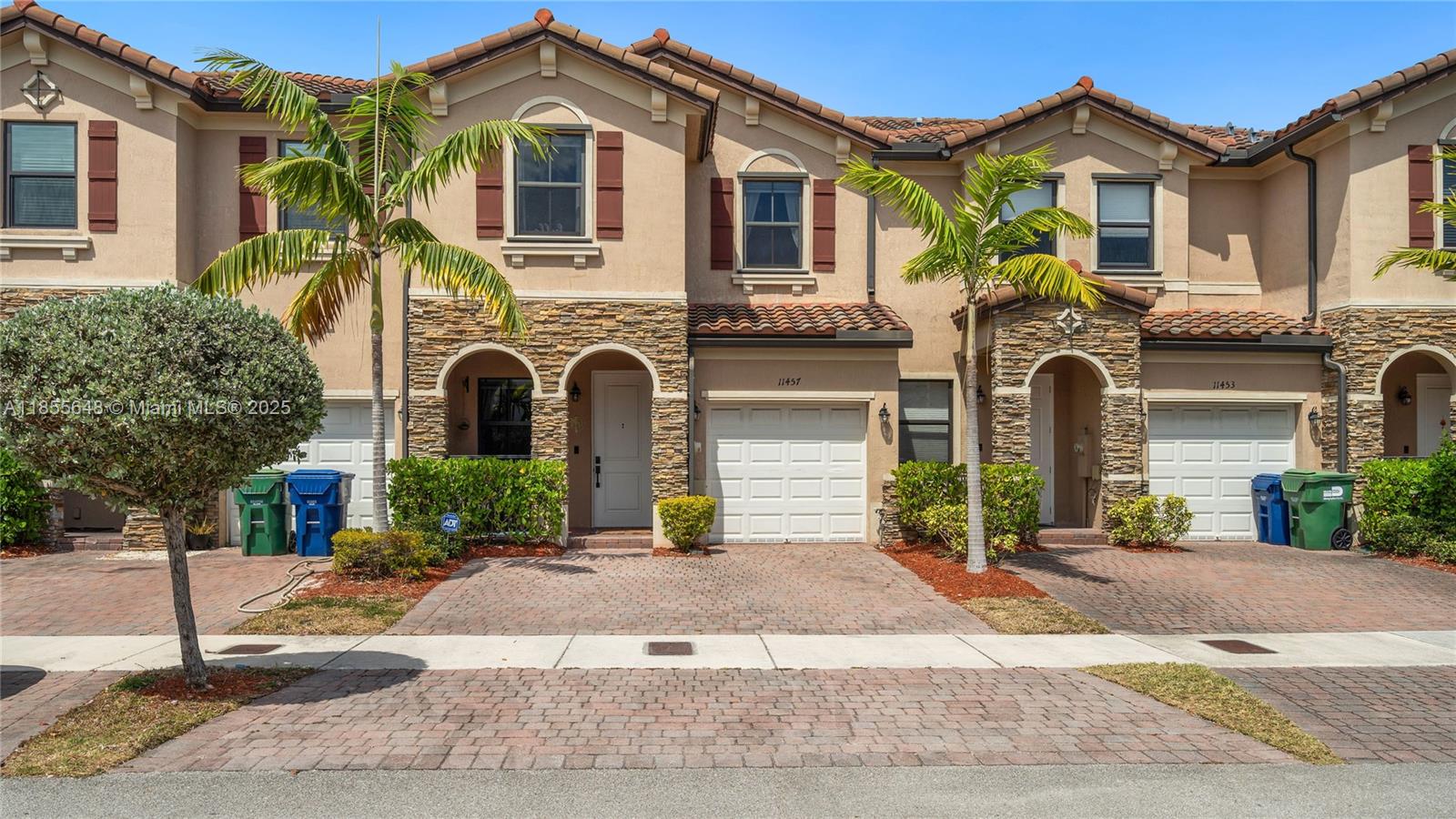 This contemporary townhome presents a large entry, airy dining room, eat-in kitchen, and open-concept family room complete with a custom wood beam. This 3 bed, 2.5 bath home also features a refreshed powder room, upgraded light fixtures and ceiling fans. Upstairs is an expansive master suite with walk-in closet, oversized shower, double-wide vanity, and private toilet. Next, a brand-new washer & dryer in the hallway, and two spacious bedrooms that share the second full bath. Last, the backyard is perfect for entertaining or relaxing. Artesa is a highly sought-after community including resort-style amenities such as a gym, pool, sports courts, rentable pavilions, and special gatherings around the holidays. Conveniently located near top-rated schools, grocery stores, and Turnpike access.