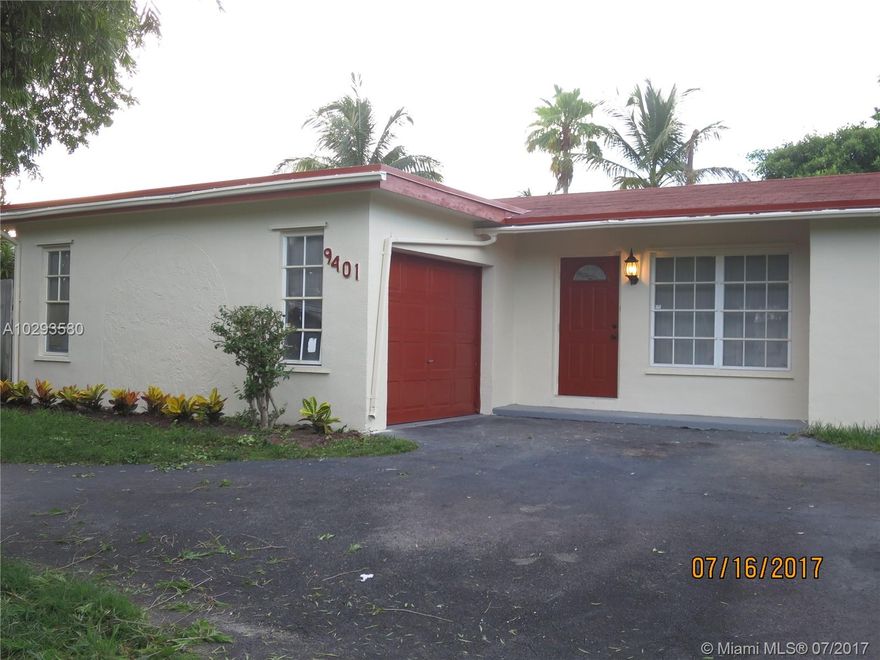 GREAT Pembroke Pines LOCATION! Hurry, It won't last!  Nicely remodeled 3/2 Home with a Bonus room and car garage. Granite top kitchen with maple wood cabinets with a pass thru window. Freshly painted inside out. All ceramic tiled flooring  Double french doors to the extra room. Large concrete back patio. Fenced in backyard. Large backyard with room for a pool. Newer A/C only 3 yrs old. Large circular driveway to park your RV/Boat. Also FOR RENT!Buyer pays $395 transaction fee to FGI Realty at closing.Call or Text your information to Owner-Agent Diana for showings. DU Letter required for ALL Financed offers.