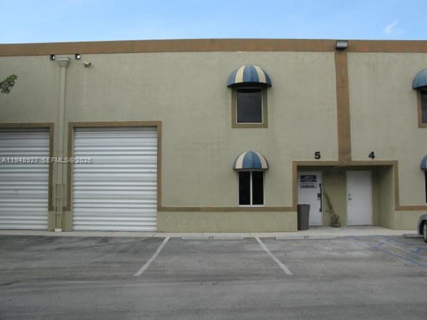 Lakefront Office/Warehouse located on Busy NW 138 St. 1 Office, 2nd floor mezzanine, open warehouse area. Property is being sold in AS IS conditions and therefore reflected in price. Buyer shall assume all responsibility. Maint. Fee is $531/mth which includes; Insurance, roof, all exterior and all reserves. Property will be delivered vacant at closing.