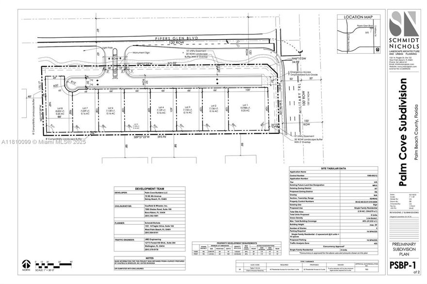Located only a few miles from downtown Delray Beach, Florida, Palm Cove will offer a 2.4 acres exclusive enclave featuring only 8 modern single family home residences. Site plan & rezoning in progress.