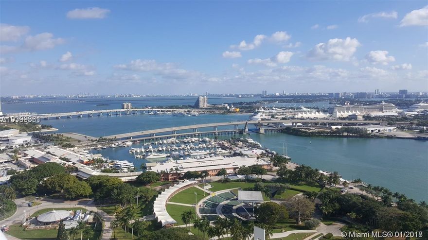 LOVELY 2BED/2 BATH CONDO PLUS DEN IN 50 BISCAYNE. THIS CONDO OFFERS BEAUTIFUL WATER & BAY VIEWS THROUGHOUT. LOCATE IN A FULL SERVICE BUILDING WITH FITNESS CENTER, OLYMPIC SIZE POOL, DECK LOUNGE WITH CABANAS, SPA, RESIDENTS LOUNGE, AND MANY TOP RATED RESTAURANTS NEARBY. APARTMENT JUST GOT PAINTED, ALL DOORS AND WALLS IN WHITE AND BRAND NEW LAMINATED FLOOR IN THE ENTIRE APARTMENT!!!