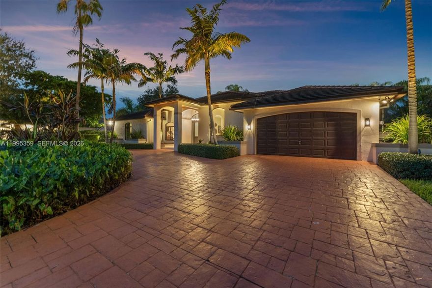 Located in the desirable Sharon Estates, this stunning corner lot home is nestled at the end of a peaceful cul-de-sac. The spacious residence offers over 3,000 sqft of living space, featuring 4 bedrooms and 3.5 bathrooms. Abundant natural light fills the open floor plan, complemented by a brand-new roof, impact windows, and beautifully landscaped lighting. The backyard boasts a recently updated pool, perfect for relaxation and entertaining. The oversized lot provides ample room for boats, RVS, and outdoor activities. This exceptional property combines comfort, privacy, and versatility in a prime location.