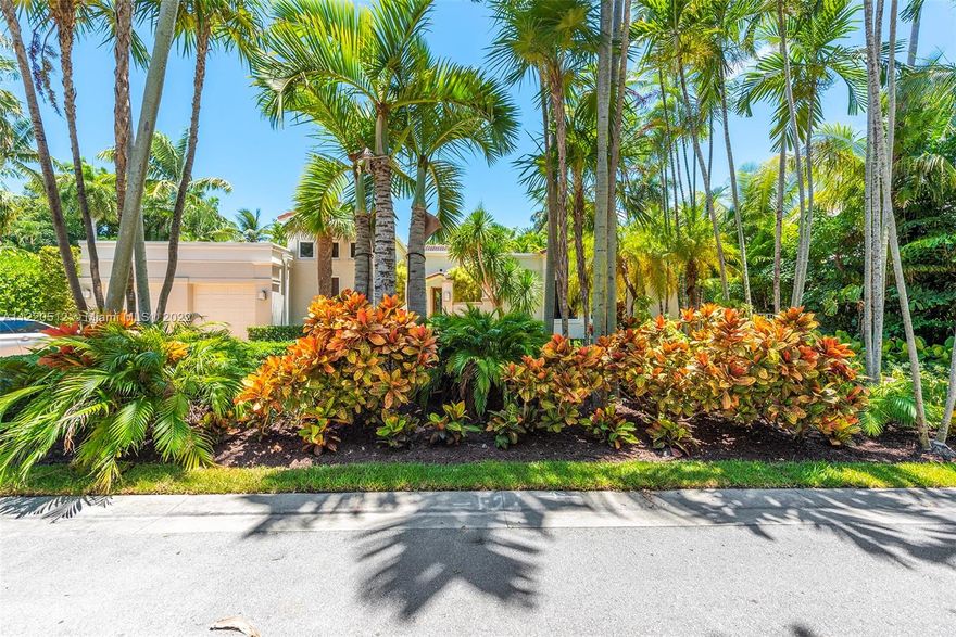 Beautiful single-family home located on Prestigious guard gated Sunset Island II. Close distance to Lincoln Road and Sunset Harbor. This one level home was renovated in 2021, has 5 Bedrooms plus Den and Gym, 5 baths, Modern wood high ceilings. Situated on a 12,500 sq ft lot w/ over 4000 Sq. Ft of living space. This home features a newly renovated kitchen with top-of-the-line appliances, quartz countertops, and it's indoor/outdoor flow, large, heated pool w/ waterfall perfect for entertaining. Smart home technology. High impact windows and doors. Exterior features include a large circular driveway, lush backyard with a large, heated pool & mature trees with lots of privacy. First time on the market in over 30+ years.