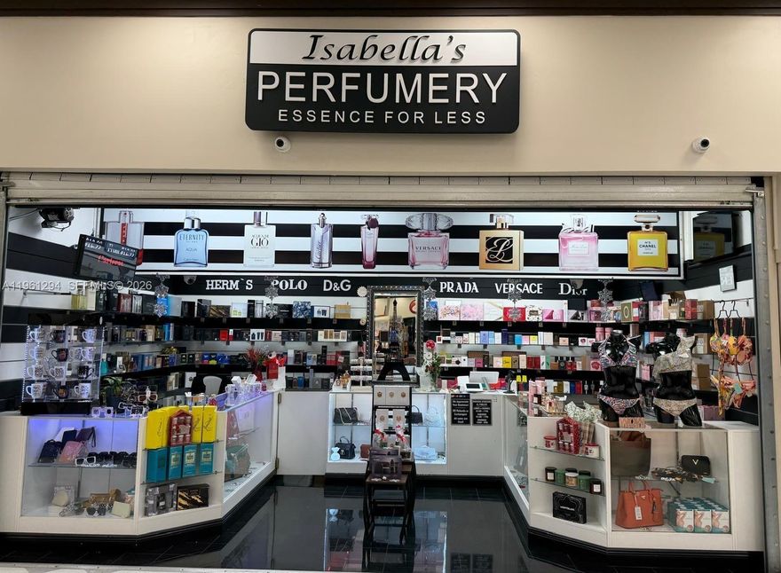 Excellent opportunity to own a perfume store located inside a busy Sedano's supermarket in Pembroke Pines. The business benefits from high foot traffic and a prime location within the store. The current owner is highly motivated to sell. Don't miss your chance to take over a turnkey operation in a thriving community!