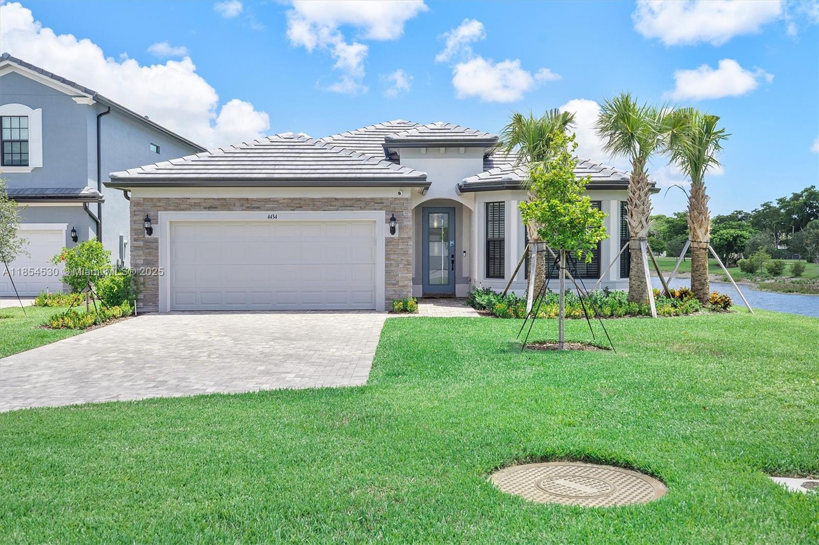 Live in luxury in this stunning 3-bed + flex, 2-bath single-family home in exclusive gated community: Oak Tree by Pulte. Built in Dec 2024, this 2,235 sq ft end-lot cul-de-sac home boasts open-concept living, 2-car garage, upgraded finishes, west-facing natural light, designer touches, smart home features & energy-efficient systems. Modern kitchen w/ quartz countertops, oversized island, walk-in pantry, & stainless steel appliances. Spacious primary suite offers double vanity and walk-in closet. Flex space is perfect for home office, gym, or playroom. HOA covers high-speed internet. Owner willing to rent w/ some furniture. Amenities: Automated gate, pool, fitness center, clubhouse, pickleball & walking areas. Minutes from I-95, downtown Fort Lauderdale, beaches, shopping, and dining.