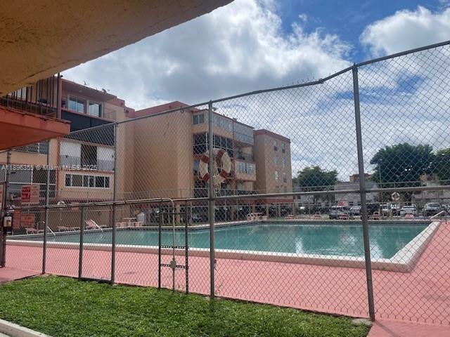 Large 910 Ft. 1 Bedroom 1 Bath with Balcony that has impact doors and hurricane shutters. Unit is very clean and walking distance to shopping. Seller to pay any assessment prior to closing.
