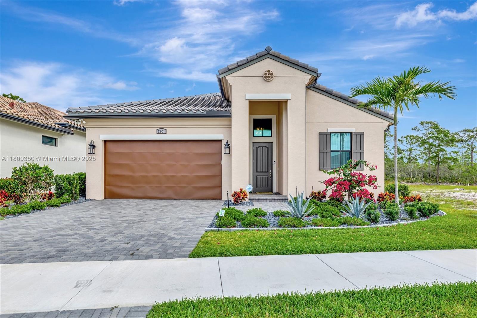 This stunning designed 3-bedroom, 3-bathroom home with spacious den that can easily serve as a 4th bedroom. Featuring elegant ceramic tile floors in main areas and laminate flooring in bedrooms. JUST 15 MILES AWAY FROM JENSEN BEACH!
Enjoy a chef’s dream kitchen with quartz countertops, stainless steel appliances, a double oven, gas range, and a generous pantry. The open layout boasts high ceilings and contemporary lighting throughout.
Step outside to a light-filled backyard complete with premium pavers, space for a future pool, and a screened-in porch with an outdoor summer kitchen— perfect for entertaining!
Located in the sought-after Mosaic community in Veranda, residents enjoy access to a resort-style clubhouse, community pool, and tennis courts.