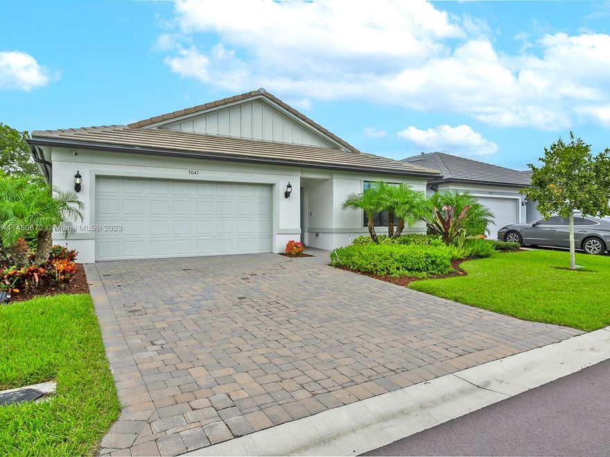 New construction Home at Cassia Estates. This beautiful Hanover model features: 4 beds & 2 baths. Spacious master suite with walk-in closet & double vanity in master bedroom. Open spacious concept, Quartz countertops, Split-bedroom Floor plan. Chef Island & SS appliances. Relaxing Covered Lanai. Smart Home Equipped. Impact windows. House still has warranty coverage on structural, water filtration & internal leaks, pluming, electrical, HVAC & other mechanical systems. Easy access to I- 95, Turnpike, Hard Rock Hotel & Casino & Inter Miami CF Stadium, 20 min to FLL Airport, beaches and Sawgrass Mall.  HOA fees include: Property Mgmt, Lawn Maint of homes & common areas, Bulk Internet, Gate Callbox Systems, Annual Mulch & Lake Maint. Cable not included /BULK Internet through AT&T.