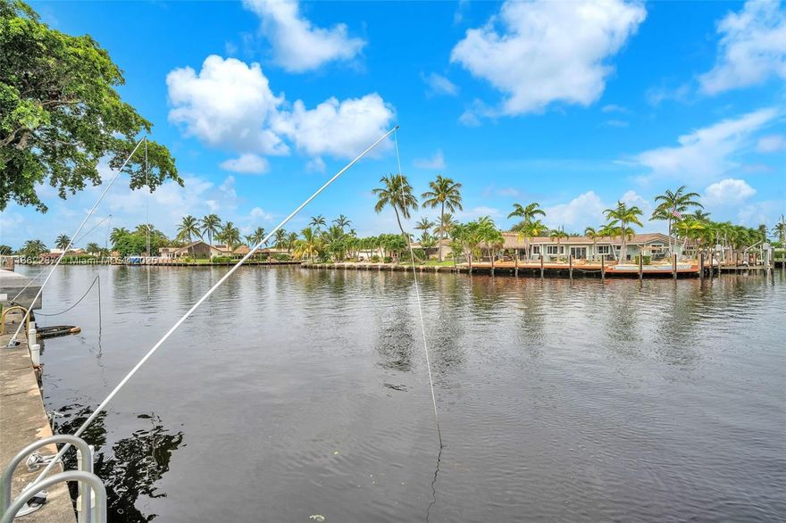 One-of-a-kind opportunity waterfront Co-op with NO AGE RESTRICTIONS, fully remodeled - Turn Key, 2 bedrooms, and 1 bathroom with a PRIVATE DOCK for your boat. Newer kitchen, Newer bathrooms, Newer flooring, New A/C, Newer water heater, and full access to park your boat or trailer in front of the property. Again, there are no restrictions and a low HOA monthly payment of $300—CASH ONLY, Subleasing friendly. Has 39 years left on the land lease. Close to Pompano Beach Pier, restaurants, and highways.