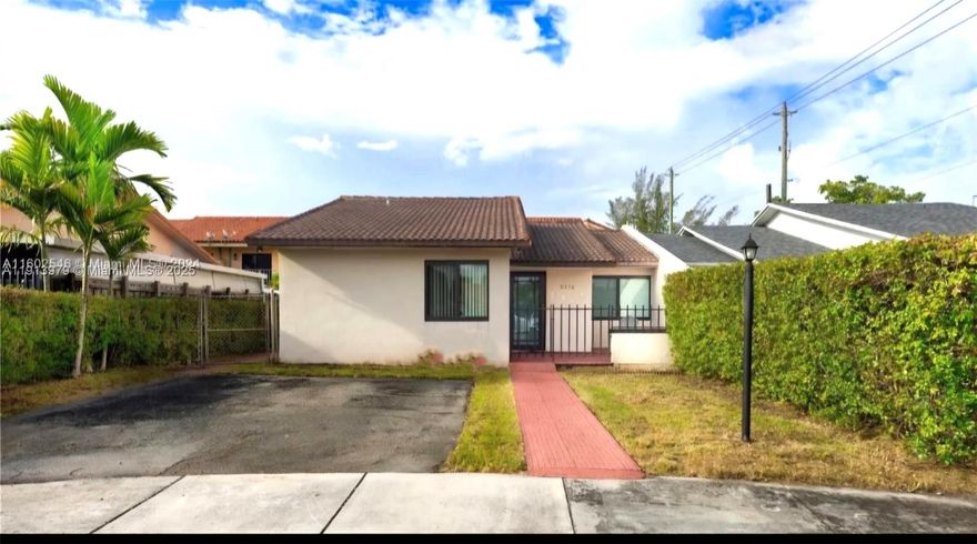 3/2 Single family home in Sweetwater. Close to FIU, Doral, Fontainebleau, Turnpike for easy commuting, public transportation, Dolphin mall and international mall, grocery stores, restaurants and more! No association approval required. Home is currently being used as a 2/1 and 1/1. Un-approved short sale sold "AS IS" with all its faults. NO wholesalers! By appt only, do not disturb the owners.
