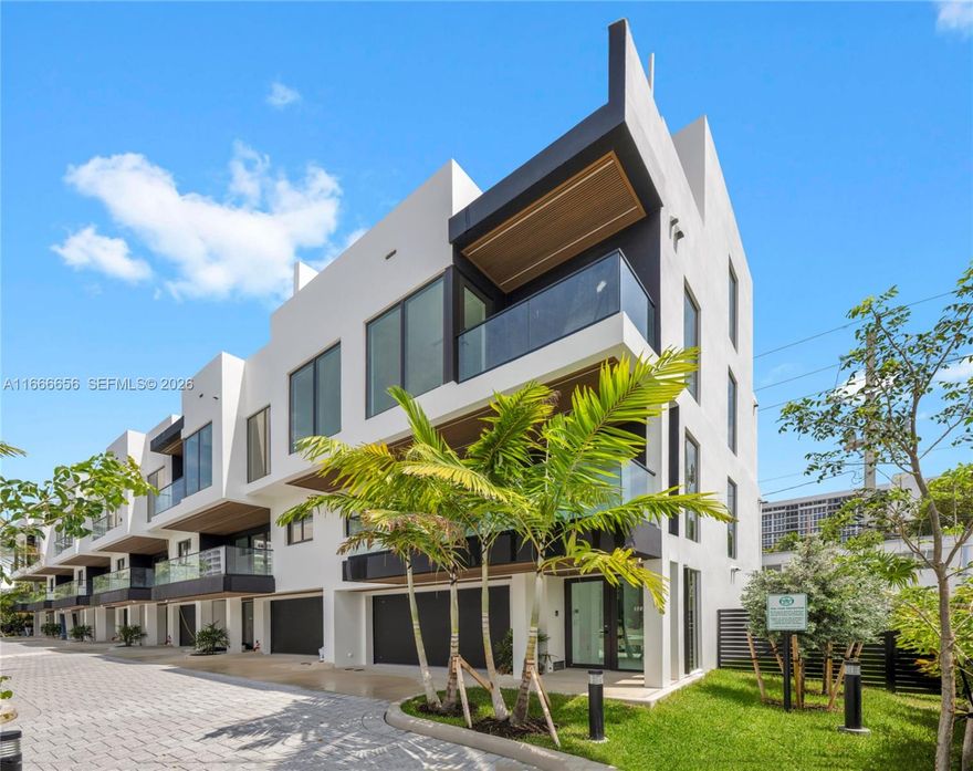 Welcome to Ocean Azul, an exclusive collection of six luxury townhomes in Pompano Beach, Florida. Experience the epitome of refined living with modern architecture, exquisite interiors, and breathtaking rooftop terraces. Ranging from 2498 to 2553 Sq Ft, each townhome offers spacious living areas, three bedrooms, three full bathrooms, one half bathroom, elevator and a two-car garage. Expected completion end of Q2 2026.