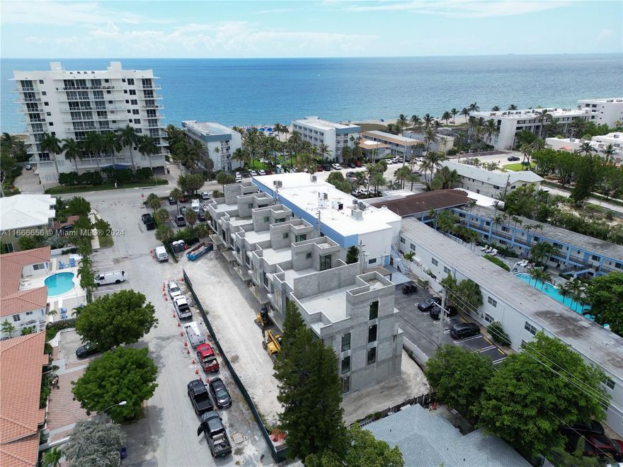 Welcome to Ocean Azul, an exclusive collection of six luxury townhomes in Pompano Beach, Florida. Experience the epitome of refined living with modern architecture, exquisite interiors, and breathtaking rooftop terraces. Ranging from 2498 to 2553 Sq Ft, each townhome offers spacious living areas, three bedrooms, three full bathrooms, one half bathroom, elevator and a two-car garage. Expected completion Q3 2025.
