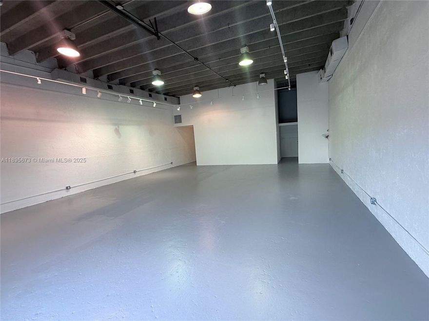 HVAC Warehouse Space in the Allapattah Arts District. Private offices, a bathroom, and a gated fence. 18’ Foot Ceiling. $5,000 a Month NNN - Gallery, Studio, Showroom, or Office Space. 1-3 Yr Leases.