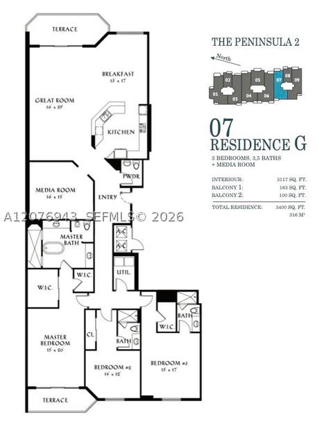 Tiny photo for 3301 NE 183rd St #1607, Aventura, FL 33160 (MLS # A12076943)