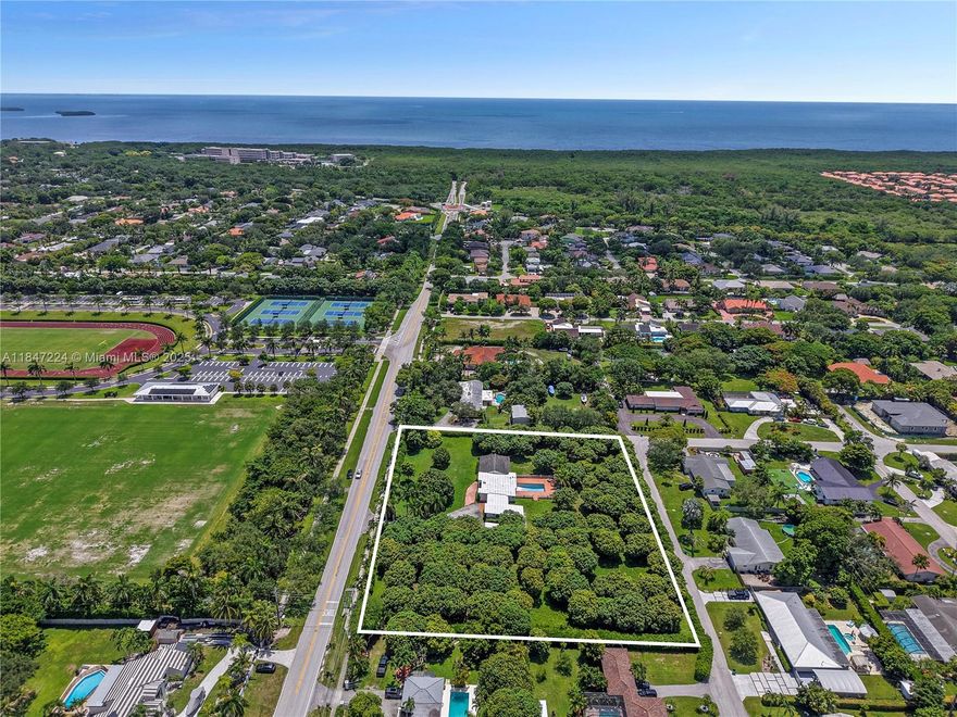 Development opportunity in Cutler Bay to build up to 5 homes next to Palmer Trinity Private School! This 2.28-acre property, just off scenic Old Cutler Rd, offers endless potential — build, develop, or enjoy as-is. Close to Black Point Marina, The Falls, Southland Mall, Deering Bay Estate, parks, and US-1 for easy access to Miami and the Keys. The lush lot, filled with mango trees, includes a 4-bed, 3-bath, 2,635 SF home ready for your vision. Has 2 entrances, one on SW 184 St and SW 184 Ln. Large parcels like this in such a prime location are hard to find. Seller will consider Seller Financing/Owner Financing.