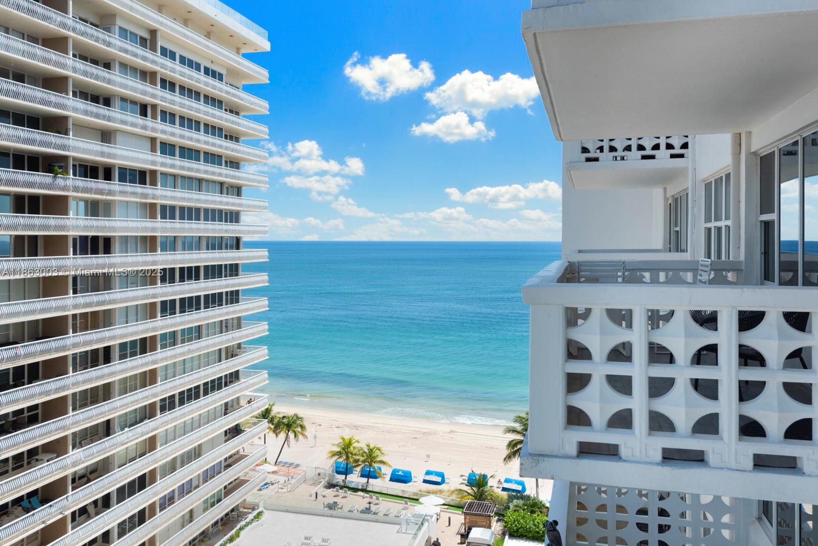 Experience breathtaking oceanfront and intracoastal views from this beautiful 2 bedroom/2 full bath home in the covenant Ocean Summit condo. The residence features a modern fully equipped kitchen, and a W/D for ultimate convenience. The home is equally suited as an ideal retreat or a forever home at a price that makes sense. Ocean Summit has undergone extensive updates, including sprinkler system, new roof, and nearly completed new elevators. Recently modernized hallways with refreshed lighting and upgraded entryways and an exciting lobby transformation (see renderings) about to begin. Enjoy unparalleled amenities - heated pool, BBQs, renovated clubhouse, large modern gym, library, 24/7 security, and storage. Supermarket, Rx, dining, essential services and shops galore are all close by.