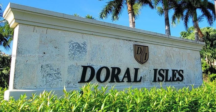 Pristine two story single family home, located in the gorgeous gated community of Doral Isles. Spacious first floor area and Kitchen with granite finish.  Wooden staircase and spacious second floor bedrooms. Tile throughout floor plan.  This is a unique opportunity for investors, property is currently leased to tenants and represents additional income stream to potential investors.  Property has been aggressively priced under market.