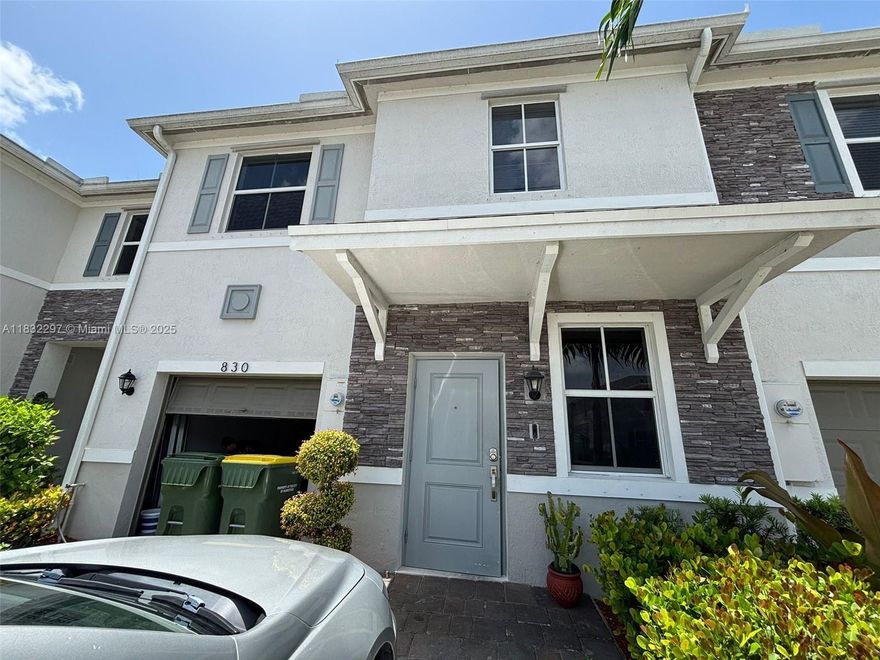 Property is under a short sale process !!!!Welcome to this spacious and energy-efficient 4-bedroom, 2.5-bath home located in a quiet and well-maintained community in Homestead. This beautifully upgraded townhouse features solar panels that help reduce monthly utility costs. Open-concept layout with a modern kitchen, stainless steel appliances, and a large living and dining area perfect for entertaining. Upstairs, you'll find generously sized bedrooms, including a master suite with walk-in closet and dual-sink vanity. Enjoy a private fenced patio ideal for relaxing or hosting guests. Conveniently located near schools, parks, shopping centers, and major highways. Don't miss out!