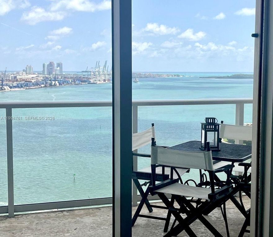 Do yourself a favor and experience this stunning waterfront retreat in person. From the moment you step inside, you’re greeted by breathtaking water views, abundant natural light, and a serene ambiance—this is a place you’ll instantly want to call home. This beautifully appointed 2-bedroom, 2-bath residence features floor-to-ceiling windows that showcase spectacular vistas. The open-concept layout seamlessly blends the living, dining, and kitchen areas, creating the perfect space for both relaxed living and entertaining. The modern kitchen offers sleek appliances and ample counter space. The guest bedroom is thoughtfully designed with a built-in Murphy bed, providing a stylish and space-saving solution for added flexibility. Ideally located just steps from Brickell and Brickell City Centre, this residence offers a sophisticated urban lifestyle and strong appeal for long-term rental, with a consistent tenant base of professionals. Everything you need is right at your doorstep. Schedule your private showing today.