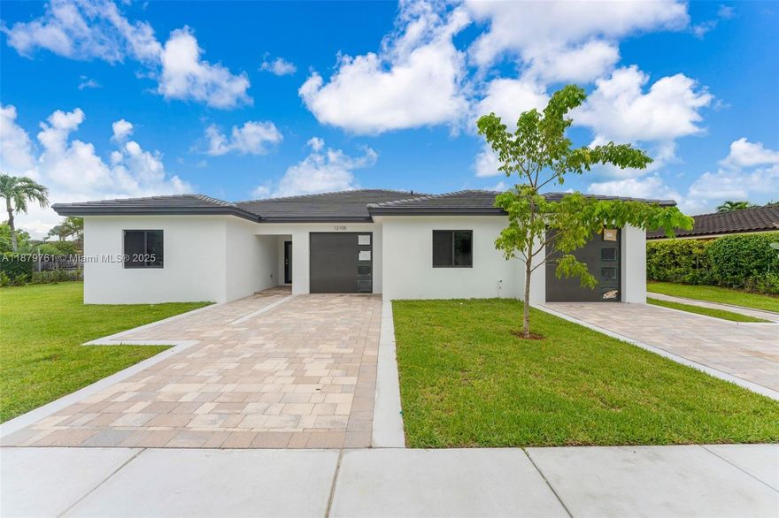 The Villas at Calusa - Brand-new twin home in the sought-after Calusa neighborhood of Kendall! Flexible opportunity to purchase as a full duplex or individually as two residences. Each home features a spacious 3BR/2BA layout with open living areas, modern kitchens, top-of-the-line appliances, and high-end finishes with sleek tile flooring. Enjoy generous side and back yards—perfect for entertaining, family time, or soaking up Miami sunshine. In the heart of Calusa, you’ll love the true neighborhood feel while being minutes from top-rated schools, shopping, dining, and all of Kendall’s conveniences. Ideal for investors, multi-generational living, or anyone seeking a move-in-ready home in one of Kendall’s most desirable communities.