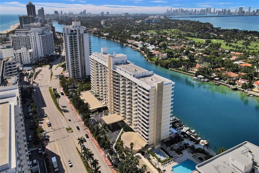 Motivated Seller! Beautifully nestled between the beach and the Intercoastal on Millionaire's Row, this 2-bed, 2-bath condo at 5600 Collins features a spacious layout with Brazilian cherry wood floors. Modern kitchen with white wood cabinetry, granite countertops, stainless steel appliances. In-unit washer & dryer & impact windows in bedrooms.

Resort-style amenities include a marina, heated pool, fitness center, spa, BBQ area, and on-site restaurant. Updated lobby enhances luxury living. Maintenance covers cable, internet, water, and A/C.

Prime location at 56th & Collins, minutes from the beach, boardwalk, Bal Harbour Shops, and top schools. Pet-friendly with one valet parking space and private storage. Expansive balcony ideal for relaxing or entertaining. Easy to show, text LA