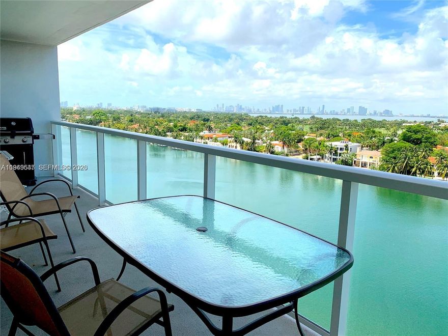 Wake up to breathtaking, unobstructed Intracoastal and Miami skyline views from every room and end each day with spectacular sunset panoramas ??. This gorgeous residence delivers a true wow factor, blending location, views, and comfort in one exceptional offering.
Perfectly positioned on prestigious Collins Avenue, directly across from a beautiful, easily accessible beach, this expansive 2-bedroom, 2-bath home features elegant grey oak–style flooring throughout, a well-appointed kitchen and baths, and a generous, full-length balcony that seamlessly connects room to room—ideal for relaxing, entertaining, or simply soaking in the ever-changing skyline and sunset views.
The building offers amenities, including 24-hour security, valet parking, heated pool, fitness center, and more. Major structural upgrades are complete, with the final pool work progressing smoothly and scheduled for completion in Q2 2026. The building maintains healthy reserves and strong financials.
Monthly maintenance conveniently includes A/C, 1GB high-speed Wi-Fi, cable, and water.
Seller will pay the existing assessment in full, has already moved out, and is motivated—making this a truly turnkey opportunity. Easy to show. Come experience it in person—this view must be seen to be believed. Call agent to show.