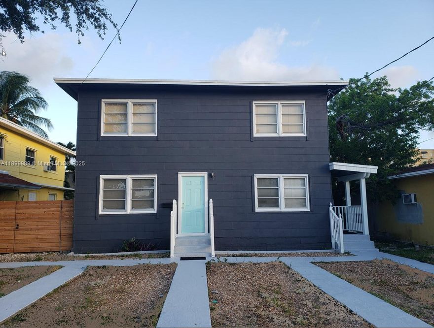 Future redevelopment opportunity within the City of Miami. Current zoning T3-O can potentially be rezoned T5-O. Existing duplex has been fully updated including roof, impact windows and doors, electrical, plumbing and interior build outs. Buyers to do due diligence on rezoning opportunities.