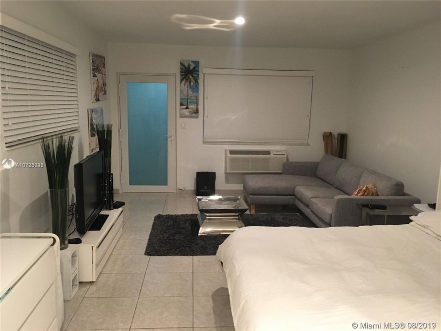 Recently remodeled, fully furnished studio in one of Miami's most desirable areas(South of 5th, Miami Beach). Brand new kitchen, bathroom, and appliances.The studio is a corner unit on the top floor of the building. It happens to be the nicest unit in the building. Walking distance to the beach, restaurants, shops and plenty more Miami beach has to offer. UNIT CAN ALSO BE RENTED FURNISHED!