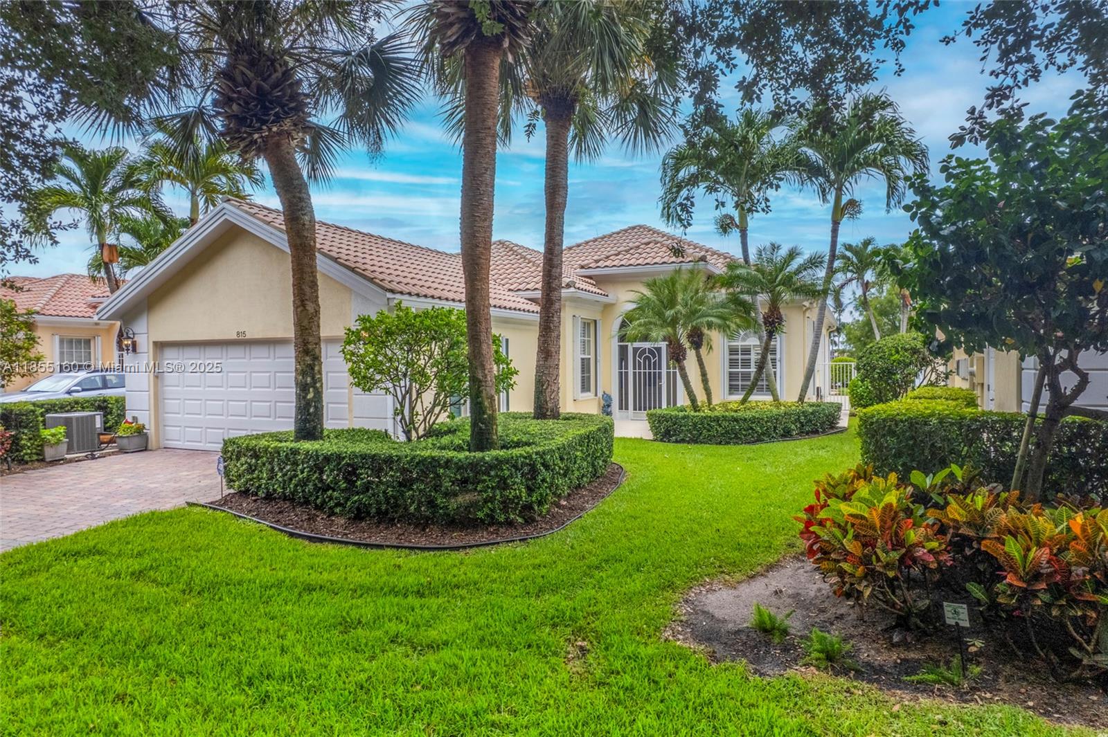 Original owner and meticulously maintained! Oakmont Model - 3-bedroom plus den/office, 2-bath home, crown molding and tile throughout with a lanai that has added glass sliding doors overlooking a tranquil long lake view. Enjoy Florida living at its best with a heated pool, fenced in perfect for entertaining or relaxing in privacy. Inside, you'll find a fully updated kitchen with newer stainless-steel appliances, quartz countertops a spacious laundry room, and a two-car garage. The split-bedroom floor plan adds flexibility and privacy, ideal for families or guests. Built in 2003 with DiVosta's renowned quality, this home is located in a community that features a clubhouse, tennis courts, pickleball, resort-style pool, exercise room, and beautifully maintained grounds.
