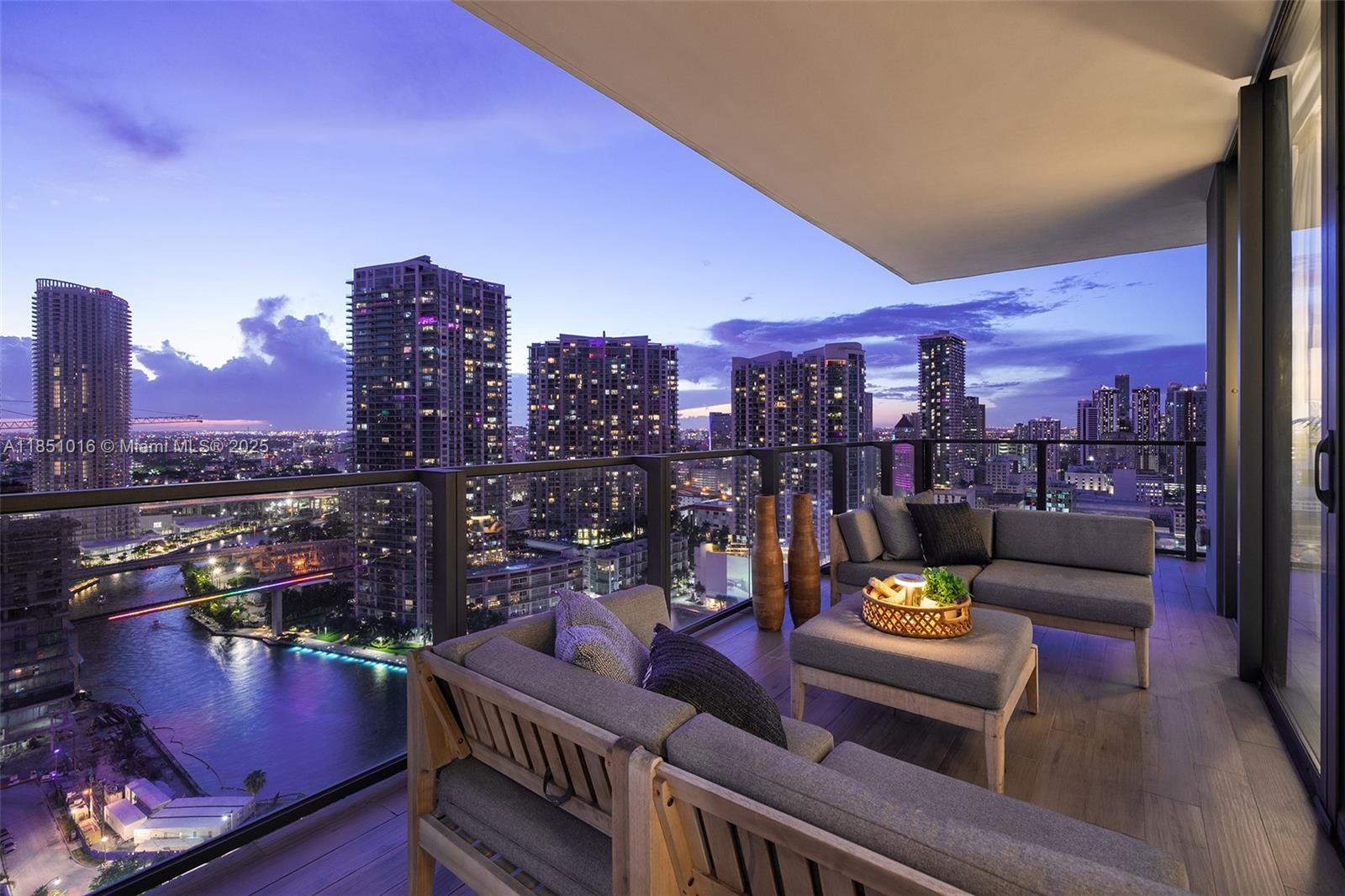 Welcome to Reach #2512 — a premier corner residence in Brickell City Centre’s Swire-developed luxury tower. This 2 bed, 2.5 bath unit offers 1,265 SF of refined living with floor-to-ceiling windows and an expansive wraparound balcony showcasing stunning views of the Miami River and Brickell skyline. The split floorplan features marble floors, an Italkraft kitchen with Bosch appliances, wine cooler, and an electric smart toilet. Enjoy world-class shopping, dining, and entertainment with direct access to Brickell City Center. Five-star amenities include a hammam spa, fitness center, pool, BBQ area, kids playroom, valet service, and more. Includes 1 assigned parking space. Perfect as a primary residence or investment. Vacant and move-in ready.