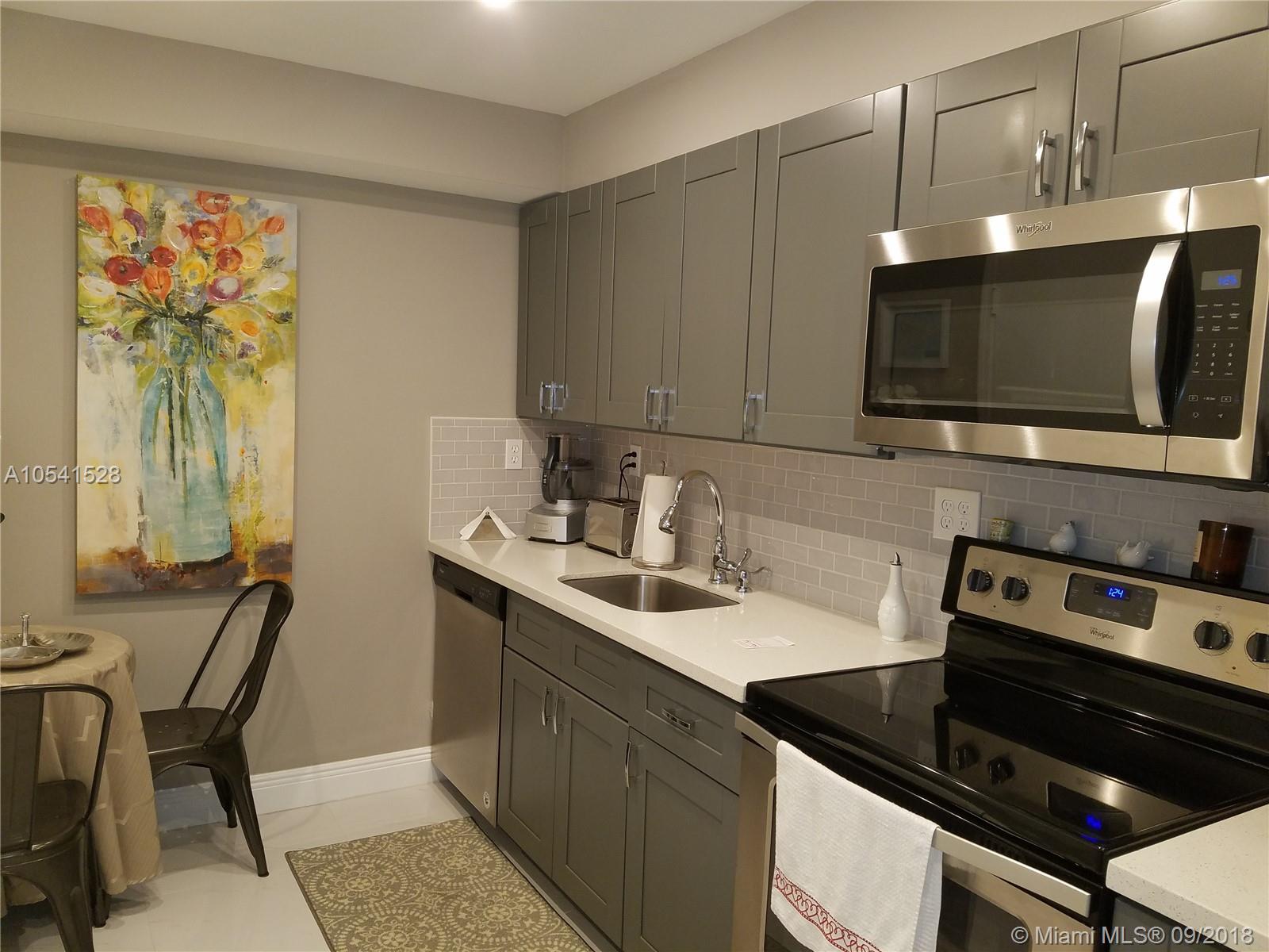 Completely renovated apartment, including: New kitchen with S/S appliances, renovated both bathrooms, new wood floors and freshly painted waiting for new tenant. Apartment located in very well maintained building a cross the street from the renovated Hallandale city park with Ocean access. Plaza Towers South offer full amenities including: parking, club house, heated pool, gym, billiard room, library and much more. Building located on A1A close to shopping (walking distance), restaurants, banks, airports and ports