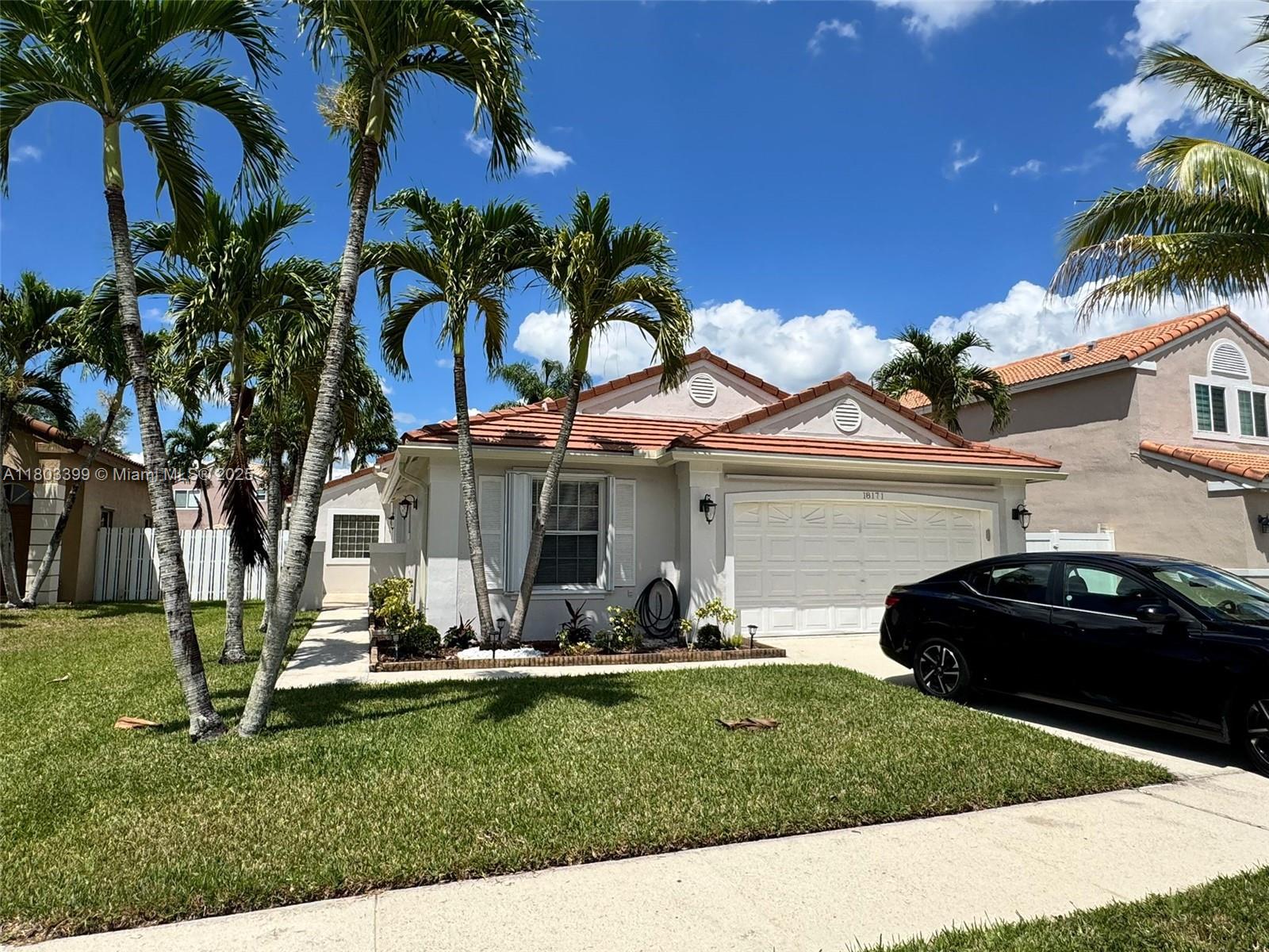 Rental Property at 18171 Nw 18th St, Pembroke Pines, Miami-Dade County, Florida - Bedrooms: 3 
Bathrooms: 2  - $3,950 MO.