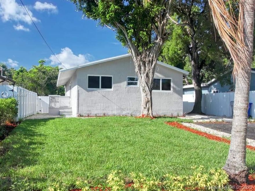 REMODELED Beautiful Single Family House or Investor dream: great for Airbnb or rent income 3 bedrooms 2 bathrooms + HUGE efficient/office. Large Walk-in closet in master bedroom. New floors, Beautiful New kitchen, New appliances, New A/C unit with 10 year warranty, Fully remodeled bathrooms, New doors throughout, NEW Impact windows. Washer and dryer in separate room. 3 storage closet inside. Parking for 4 vehicle with new repaving. Very Large backyard with great gardening work, beautiful front large garden. Near schools, I95 highway, train station, hospitals and shops. This is a MUST SEE! Come see it today, Easy to show.  Vacant and Easy to show!