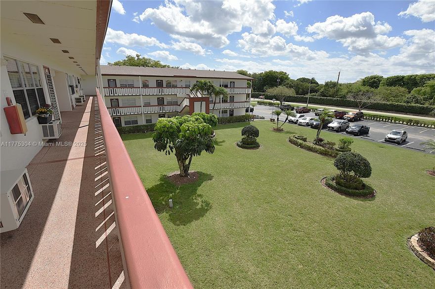Large 1/1.5 with amazing lake views. Internet, water, and are included with maintenance dues. Enjoy peace and serenity on your large private screened-in patio overlooking the lake. Spacious amenities include a 125,000 sq clubhouse with a performance theater, fitness center, courts, bocce courts, houses of worship, and an outdoor pool. Walking distance to all amenities, and shuttle services are available both around the community and all around town. Reduced and Priced to sell!