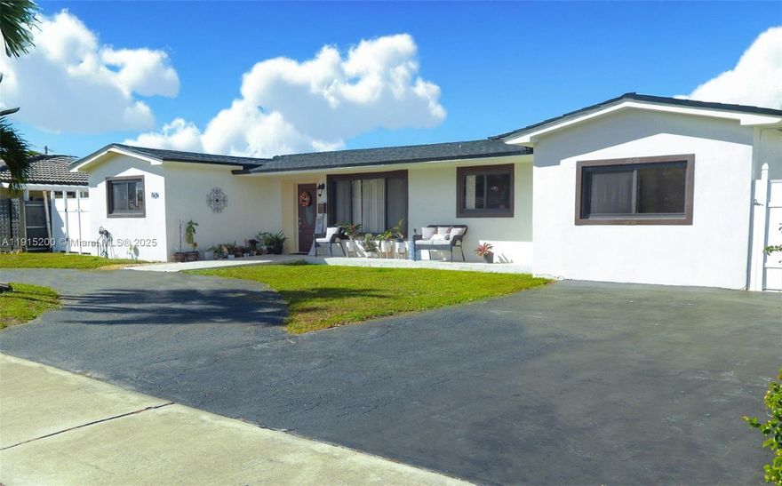 Welcome to your private oasis in the heart of South Florida! Located in the most desirable area of West Hialeah. This 4/3 single-family home offers brand new roof and uniform tile flooring throughout. The split floor plan allows for privacy.  The property also features a fenced backyard with no HOA, centrally located with quick access to major highways; this gem bridges Miami-Dade and Broward County, making commuting more convenient.