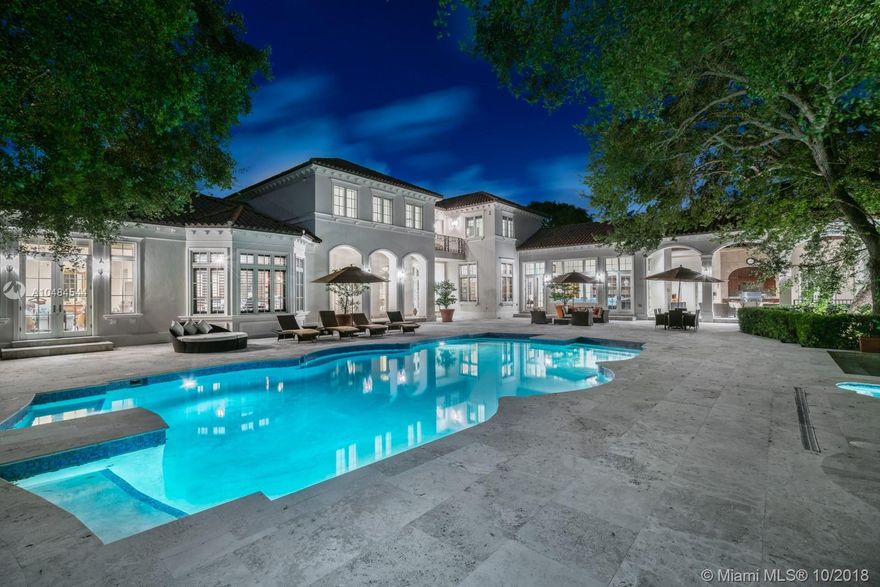 The spectacular, one-of-a-kind residence offers the rare opportunity to live on the highly sought-after School House Road. Situated on an oversized 1.5 acre lot, the incredible two-story home features a 3-car air-conditioned garage, exquisitely maintained landscaping, impact windows, volume ceilings and a magnificent grand entry. Sophisticated designer finishes and custom built-ins are showcased throughout the residence and no expense was spared in customizing the home with all of the finest modern conveniences including a 100 kVA generator and smart home security system. The main living areas inside flow into grand outdoor entertainment spaces. The backyard features a cabana bath with a dry sauna, pool, hot tub, as well as a covered patio with plenty of seating and a built-in barbeque.