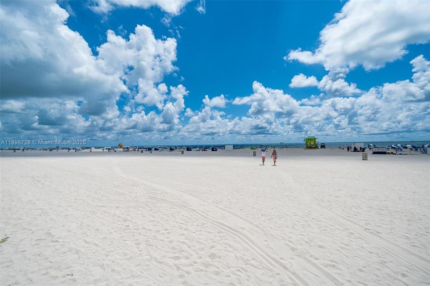 Amazing location, 1/1 condo, one block from the beach and all the world famous restaurants and clubs of South Beach at Ocean Drive. In the corner of Collins Ave and 5th St, in the prestigious neighborhood "South of Fifth". The best of all worlds at South Beach. Across the street from Walgreens, TD Bank, Equinox Gym. Big closet, tiled floors. Laundry in the building. Bedroom opens to a semi-private terrace. One assigned parking spot. Low monthly association fee: $429.33 monthly, paid quarterly. No assessments. Wonderful view of the rich community life of South Beach from the balcony in the second floor. Because the building is two floors tall, the unit is exempt from filing a SIRS. Come enjoy the best life!