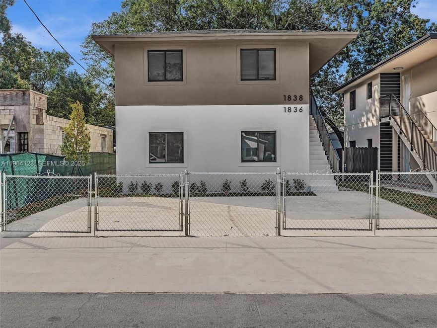 $15,000 LENDER CREDIT FOR OCCUPANT BUYERS! Beautiful NEW CONSTRUCTION Duplex! Central location-minutes from Brickell, Downtown, Wynwood, and Miami Beach. AIRBNB/ Short Term Rental APPROVED! Property consists of two 3-bedroom/2-bathroom units with modern finishes, each unit with their own tankless water heater & laundry closet. Impact windows greatly reduce cost of insurance! 2 parking spaces per unit! Rent out for a great return, or live in one unit and rent out the other for additional income. Property features new stainless steel appliances. Can't get any more hassle-free than new construction! Call for inquiries! Realtors, please scedule showings via ShowingTime.